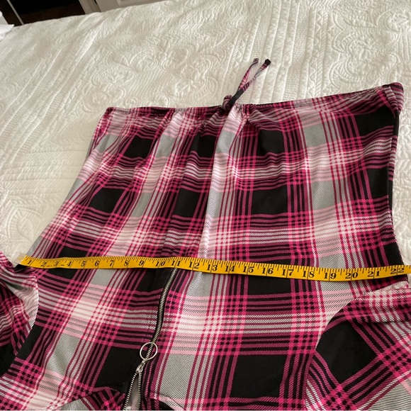 MYSTYLE, PLAID, FUCHSIA, WHITE, BLACK, SIZE XL - Picture 7 of 12